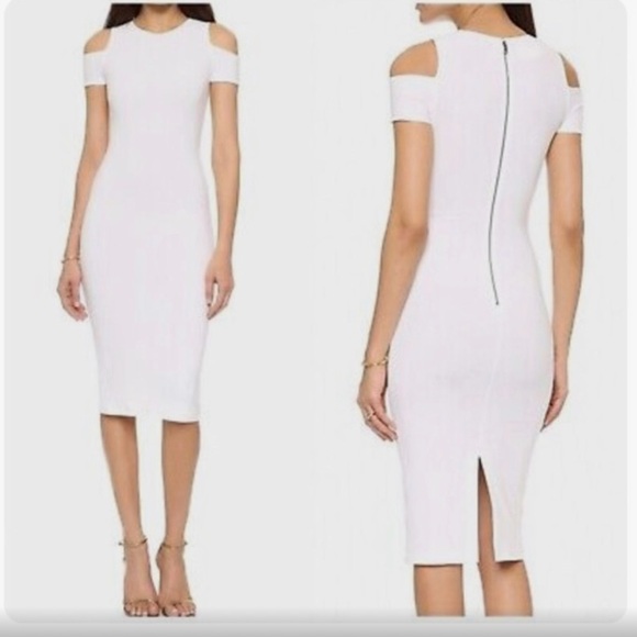 NWT Alice and Olivia Air Stretch off the shoulder Meya Dress size 6 - Picture 1 of 4